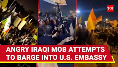 After Nasrallah's Death, Angry Iraqi Mob Try To Storm U.S. Embassy In Baghdad