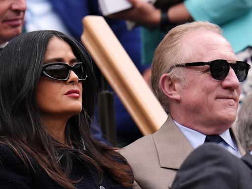 Salma Hayek and Francois-Henri Pinault among couples at day seven of Wimbledon