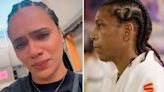 Mulher de Rafaela Silva sofre com derrota da judoca nas Olimpíadas e fica aos prantos: 'A gente não entendeu'