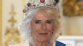 Camilla wears highly controversial £7million Burmese Ruby tiara