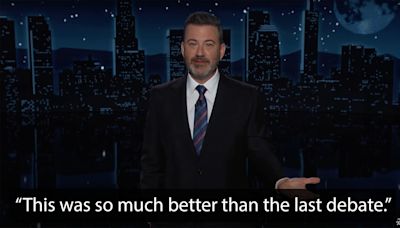 Jimmy Kimmel gives his verdict on the Harris-Trump presidential debate