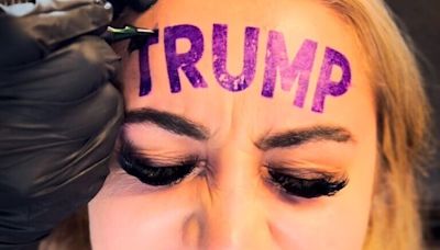 Influenciadora Britânica Tenta Arrecadar dinheiro para Remover Tatuagem de Trump