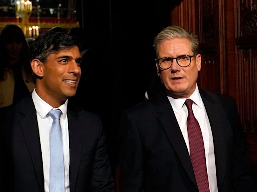 Starmer And Sunak Put On An Unusually Chummy Display At State Opening Of Parliament