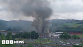 Newry: Firefighters tackle large fire at industrial estate