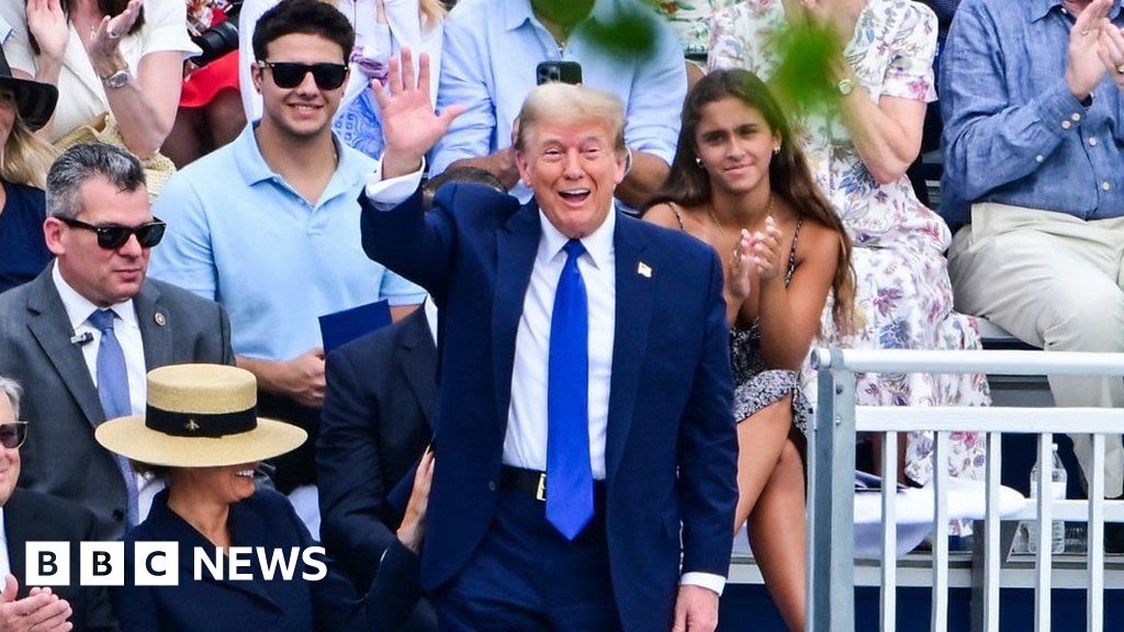 Donald and Melania Trump attend son Barron's graduation