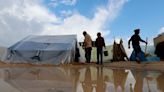 Tents flooded as Gaza rain worsens misery of displaced families