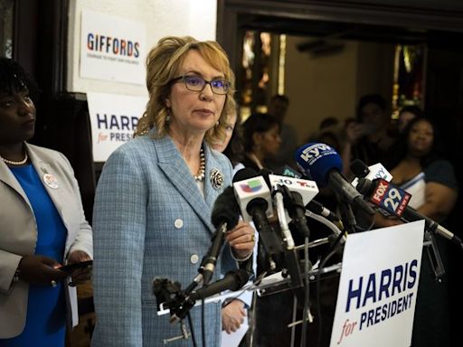 Gabrielle Giffords stumps for Kamala Harris in Pennsylvania as campaign for running mate takes shape