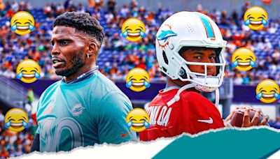 Tua Tagovailoa's offseason transformation draws funny reaction from Dolphins WR Tyreek Hill