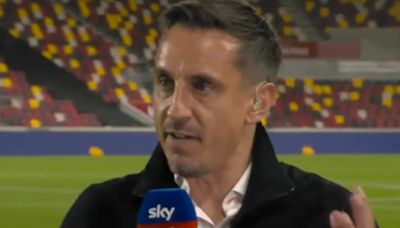 Arsenal fans remind Gary Neville how he laid into 'poor' club three years ago