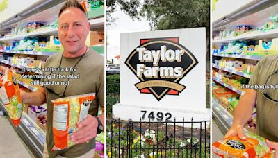 ‘I’ve been walking around thinking the exact opposite’: Grocery store customer shares trick to check if Taylor Farms packaged salad has gone bad