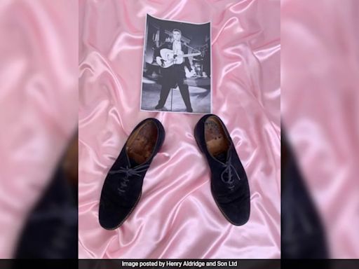 American Singer Elvis Presley's 'Blue Suede Shoes' Fetches $150,000 In Auction