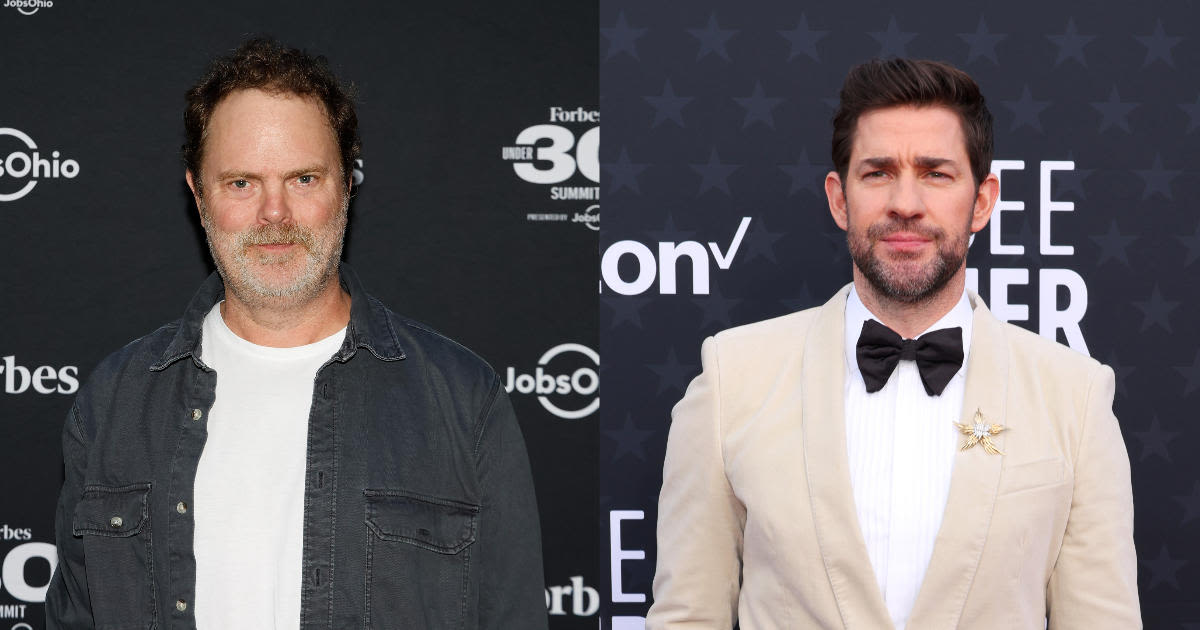 'The Office' Stars Rainn Wilson and John Krasinski Reunite