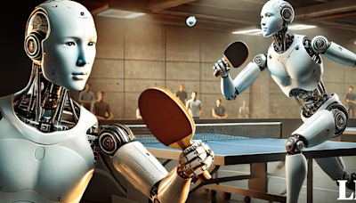 Nadia, la robot autómata que juega ping pong como un humano: inspirada en la gimnasta olímpica Comaneci