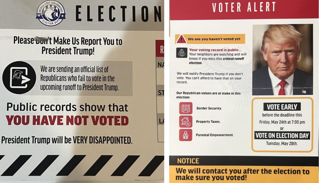 Texans react to mailer for Trump, call it voter intimidation