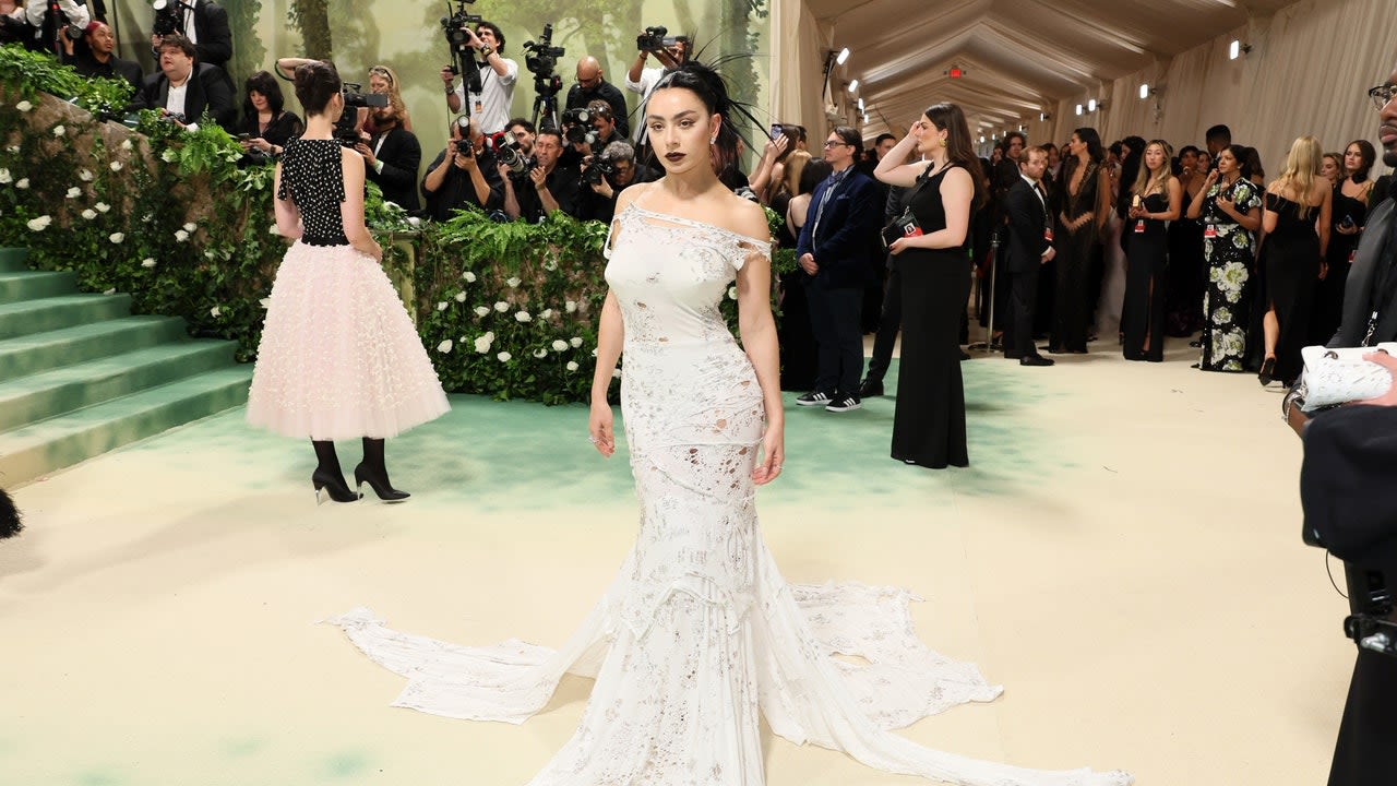 Charli XCX’s Punk-Inspired Marni Gown at the 2024 Met Gala Was Made From Patchworked T-Shirts