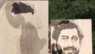 Tamil Nadu Artist Karthik Creates MS Dhoni Portrait Using Sunlight And Lens - News18