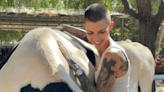 Actress Ruby Rose Visits The Gentle Barn and Instantly Falls in Love