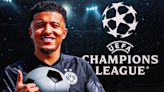 Manchester United loanee Jadon Sancho leads Borussia Dortmund celebrations after reaching the Champions League final