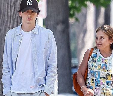 Timothée Chalamet makes a rare sighting with his mother Nicole Flender