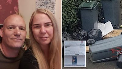 Couple clean litter outside their house but end up with £1,200 fly-tipping fine