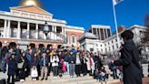 High School students rally at State House, demand climate change action