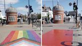 Police probe after red paint used to deface Pride flags in Newham