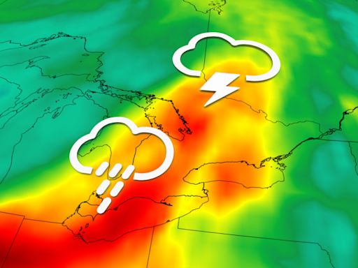 Thunderstorm, heavy rain risk bubbles up in Ontario. Forecast details, here