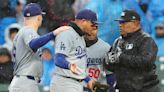 Dodgers infielders struggle with rain-soaked conditions in loss to Cubs