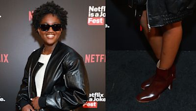 Zaya Wade Slips On Pointed-Toe Ankle Boots for Netflix is a Joke Fest