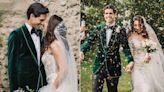 Sidhartha Mallya Makes For A Dapper Groom In A Green Velvet Tuxedo To Marry Jasmine In England