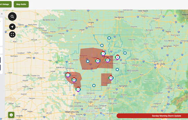 UPDATE: Evergy reports about 40k without power in Kansas City metro