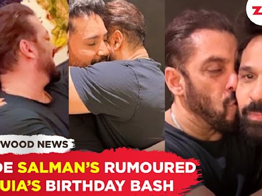 Salman Khan Affectionately Greets Himesh Reshammiya And Mika Singh At Iulia Vantur's Birthday Bash