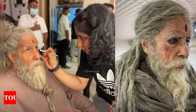 Amitabh Bachchan's EPIC transformation as Ashwatthama in this BTS PICS of 'Kalki 2898 AD' leaves the internet in a frenzy | Hindi Movie News - Times of India