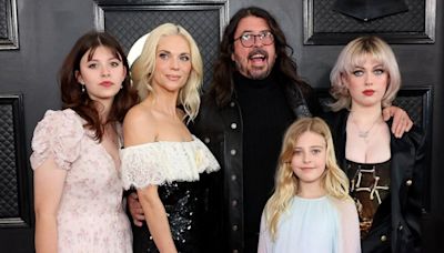 Dave Grohl's wife and children as rocker confesses to fathering secret baby