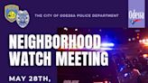 Neighborhood Watch Meeting to spotlight emergency preparedness