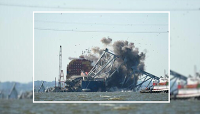 US authorities demolish part of collapsed Baltimore bridge