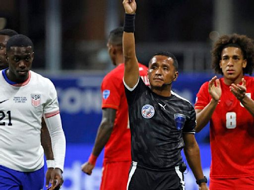 United States Soccer Player Tim Weah Receives Red Card For Appearing To Slap Opponent