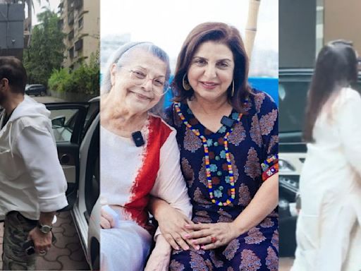 Menka Irani passes away: Rani Mukerji, Sanjay Kapoor and more reach Farah Khan’s house to pay their last respects