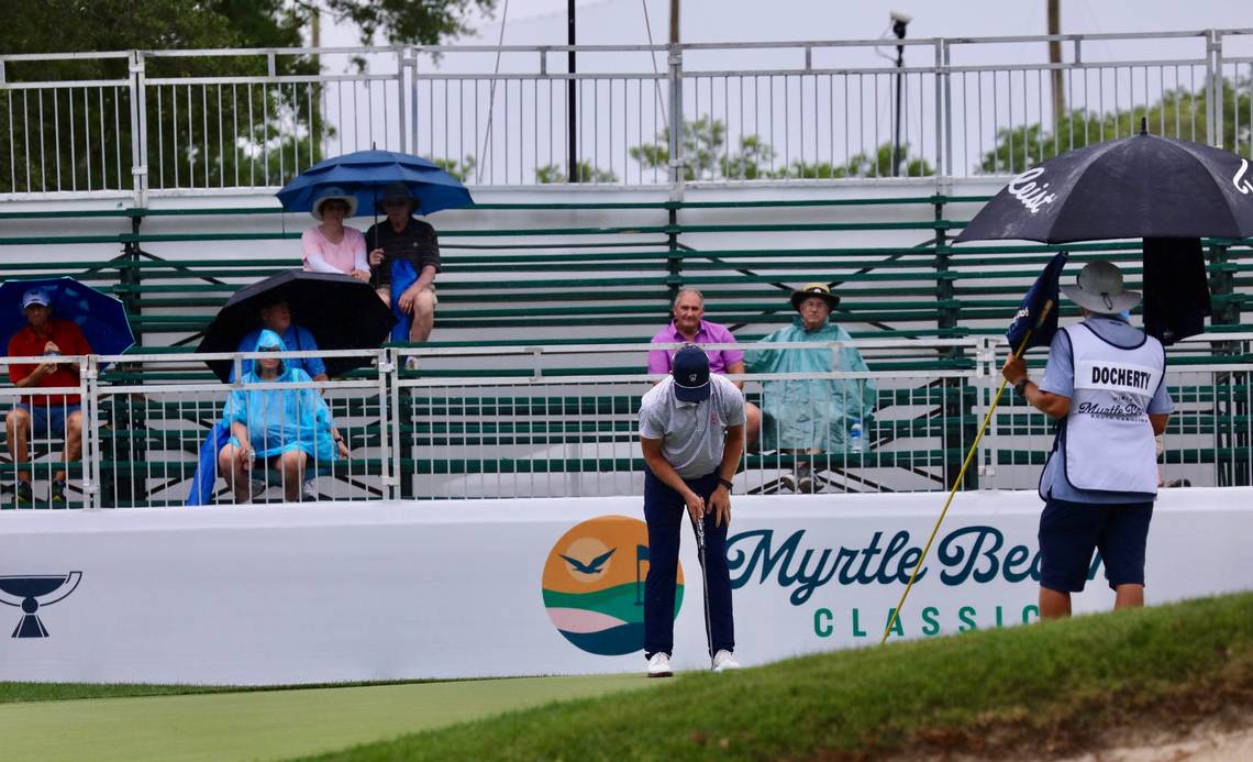 Rain starts hitting the Myrtle Beach Classic. Here’s what we know.