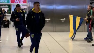 Fueron a recibir a los jugadores de Rosario Central en Uruguay y la reacción de los futbolistas causó indignación | + Deportes