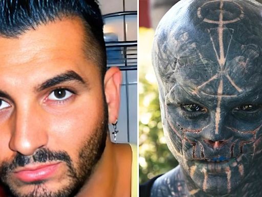 Man, 35, shocks the world by transforming into a 'black alien'