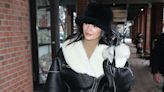 Kylie Jenner Serves Snow Bunny in a Furry Hat and Fluffy Mini Dress