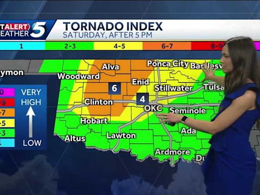 TIMELINE: Oklahoma could see baseball-sized hail, tornadoes on Saturday