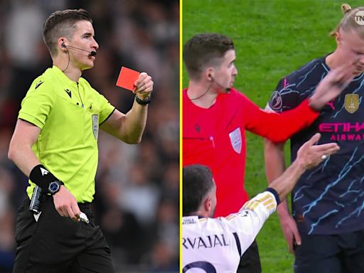 Euro final ref is a court bailiff who slapped Haaland and sent off Chelsea star