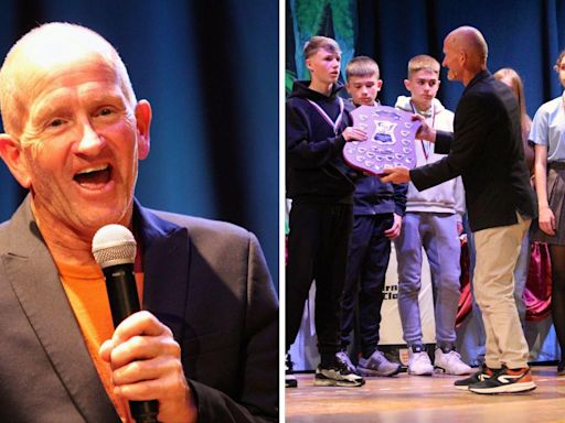 Olympics legend Eddie ‘The Eagle’ descends on school for ‘inspirational’ night