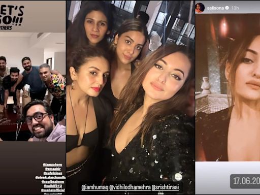 'Baby's getting married': Sonakshi Sinha celebrates her bachelorette with Huma Qureshi; Zaheer parties with friends