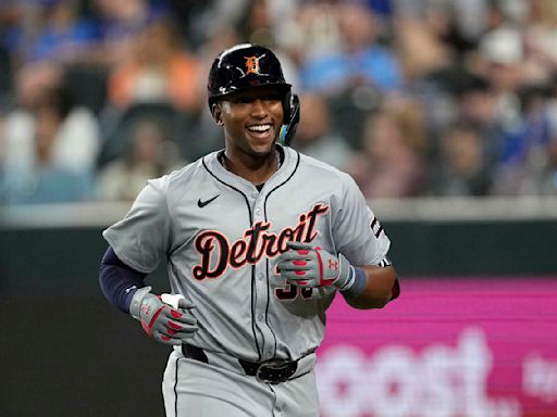 Justyn-Henry Malloy's first hit in the big leagues is a homer to break up a perfect game