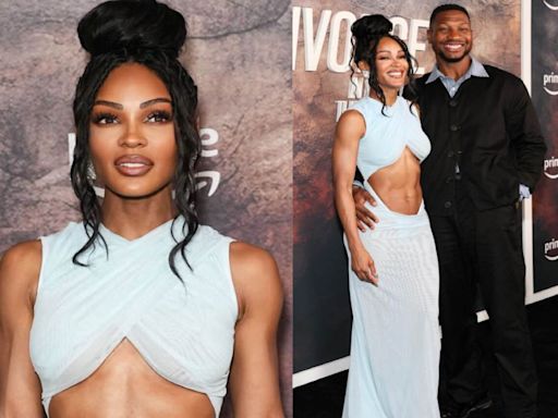 Jonathan Majors joins Meagan Good at New York film premiere