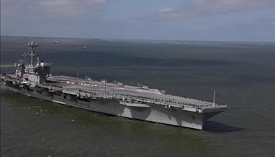 Aircraft carrier USS George Washington visits Mayport