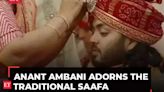 Anant-Radhika wedding: Anant Ambani adorns the traditional red 'Saafa', gets ready for the Baraat